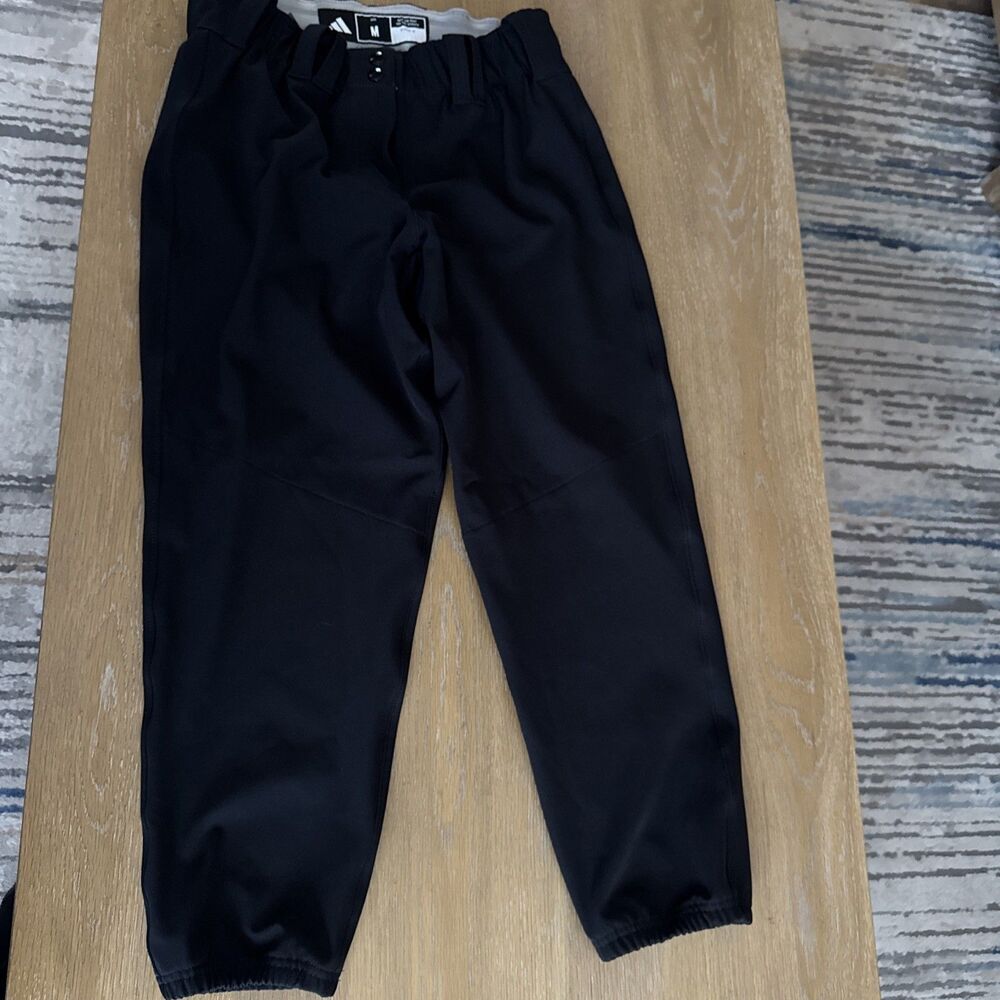 Adidas Traditional Baseball Softball Pants Black Medium Kids Youth Game Gear